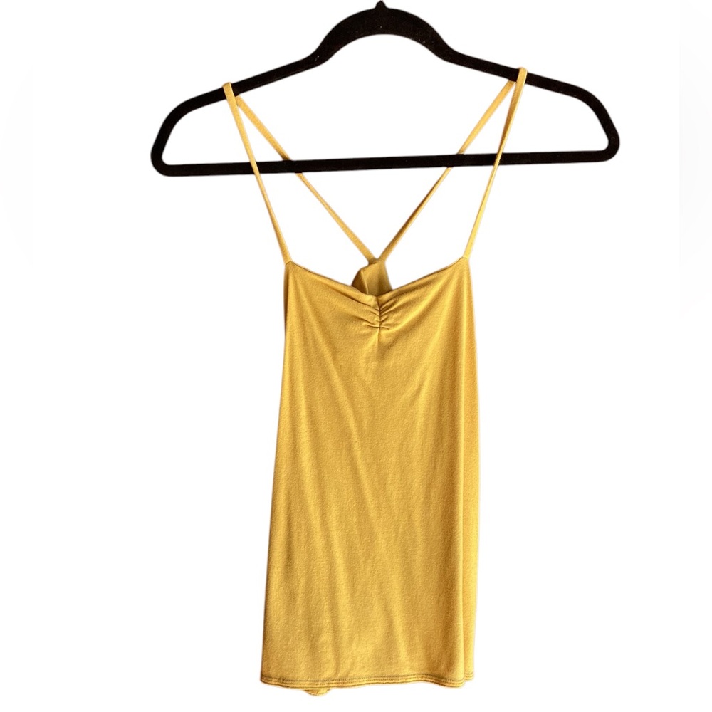 Sunny Yellow Handmade Spaghetti strap tank top
